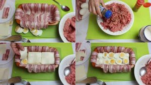 Pain de viande au poulet et au bacon