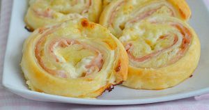 Roulé de pommes de terre au jambon