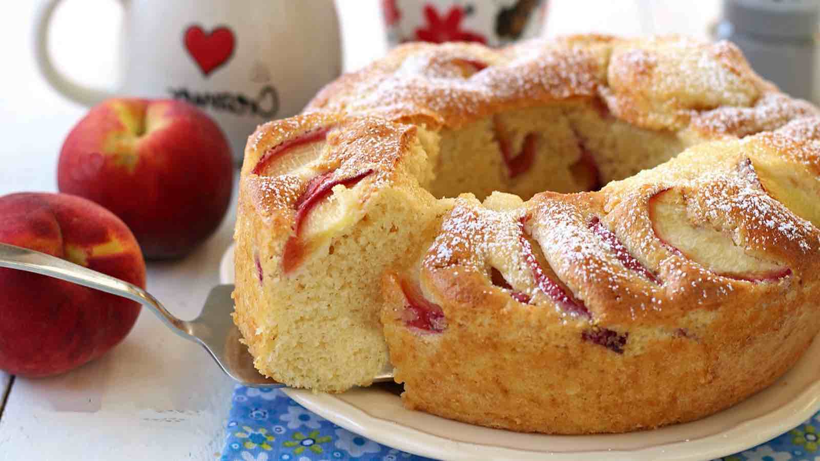 Gateau Aux Peches Super Moelleux