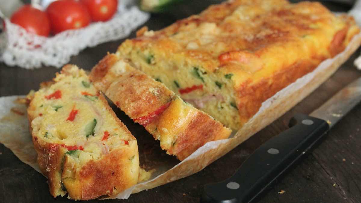 Cake Aux Courgettes Et Poivrons