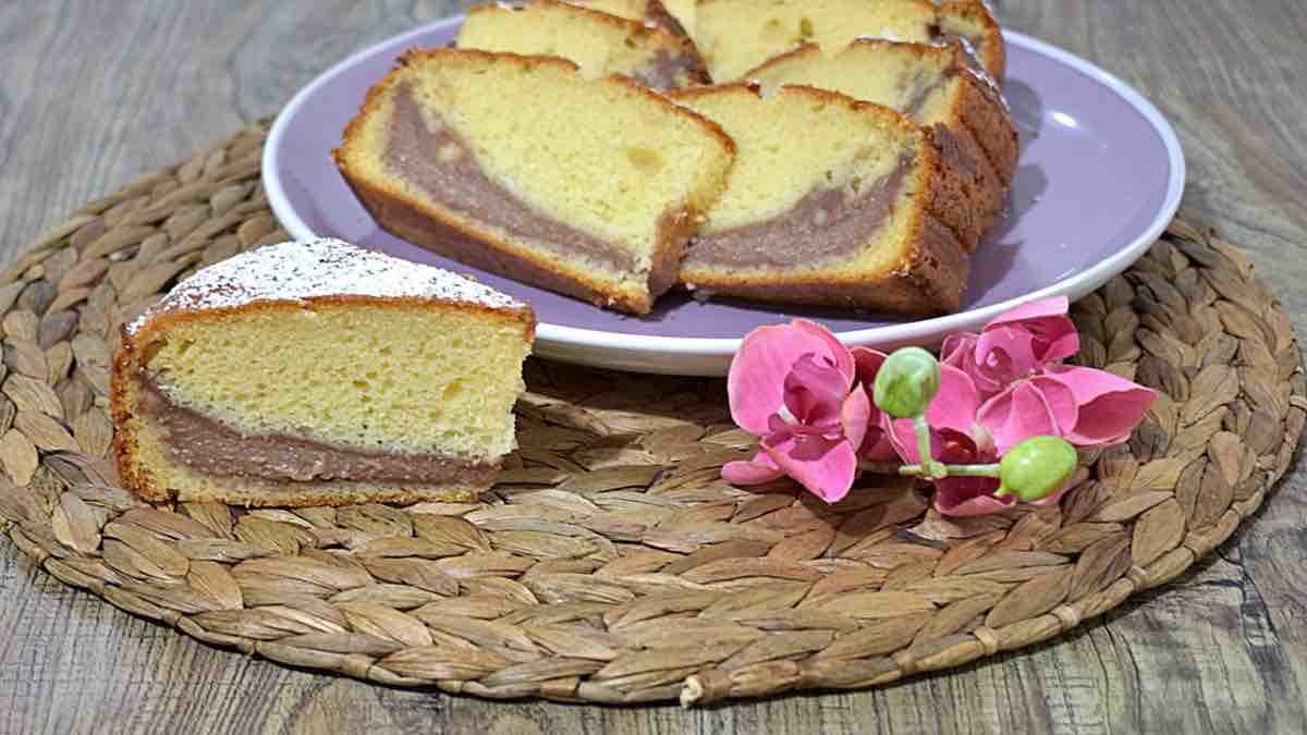 Gâteau à la crème au lait et au Nutella