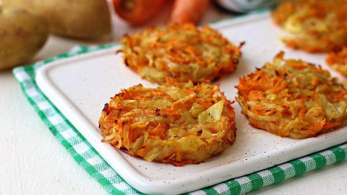 Galettes de pommes de terre et de carotte fabuleuses