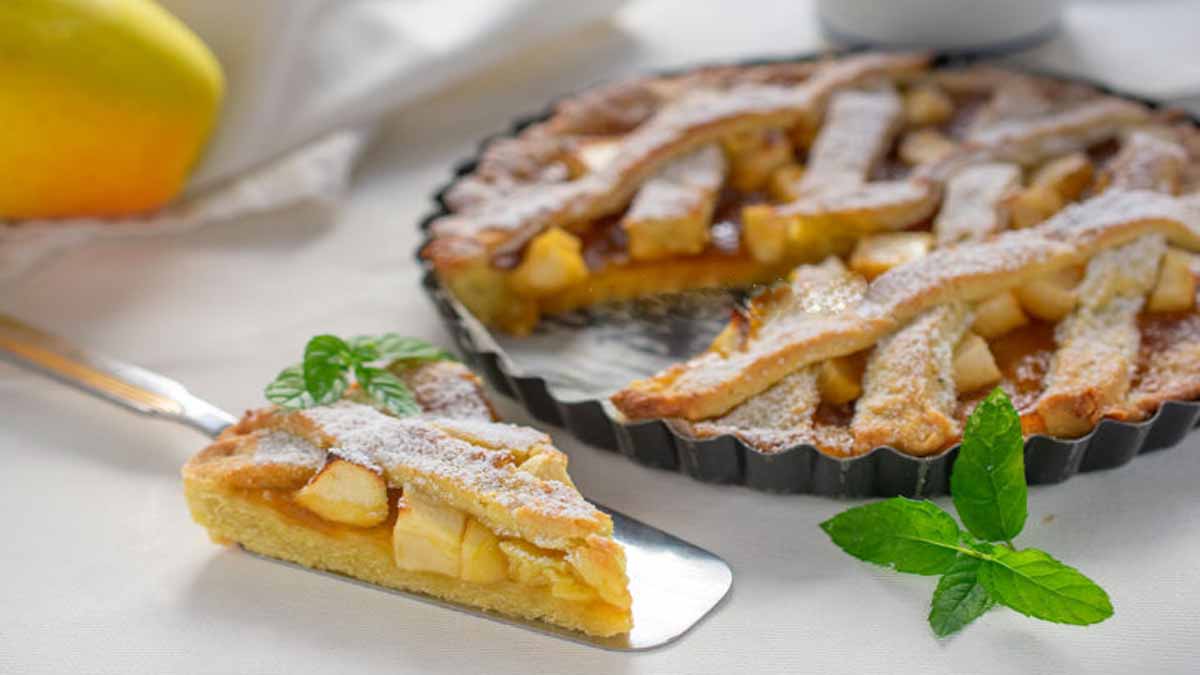 Tarte aux pommes et à la confiture sans beurre super bonne