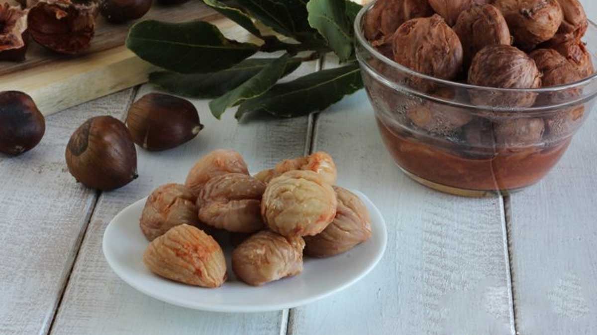 Châtaignes bouillies: délicieuses et douces